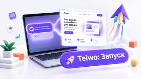 Состоялся запуск Teiwo: ИИ-конструктор, создающий готовые сайты за минуты без кода и
