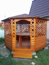 изготовление деревянных беседок 0